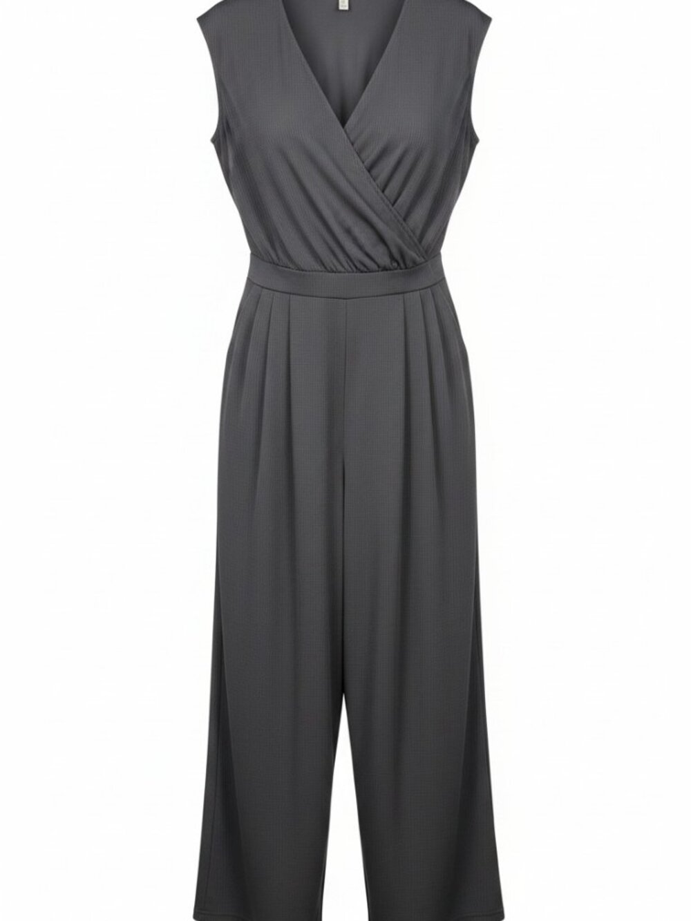 Halara Gray Surplice Ultra-Wide Leg Oversized Jumpsuit NWOT 2X